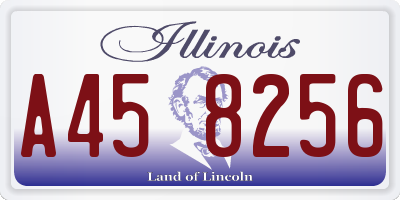IL license plate A458256
