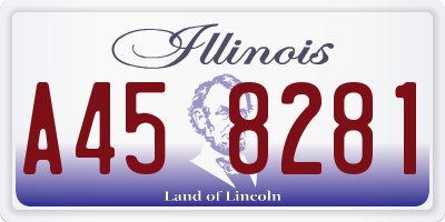 IL license plate A458281