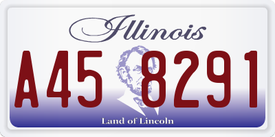 IL license plate A458291