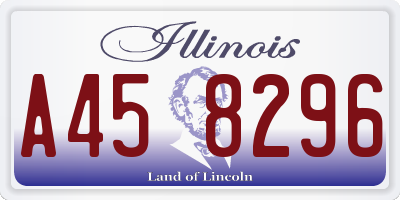 IL license plate A458296