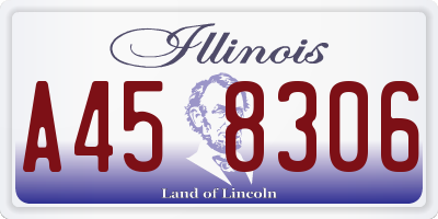IL license plate A458306