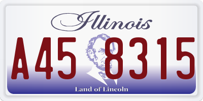 IL license plate A458315