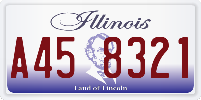 IL license plate A458321