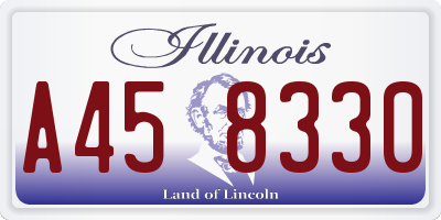 IL license plate A458330