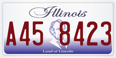 IL license plate A458423