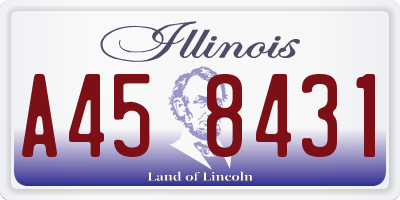 IL license plate A458431