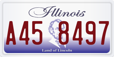 IL license plate A458497