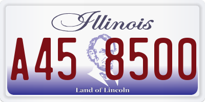 IL license plate A458500