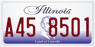 IL license plate A458501