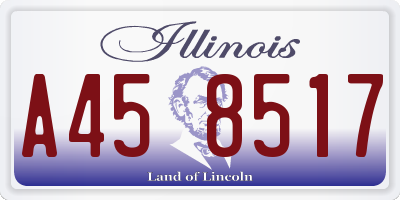 IL license plate A458517
