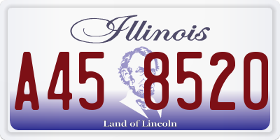 IL license plate A458520