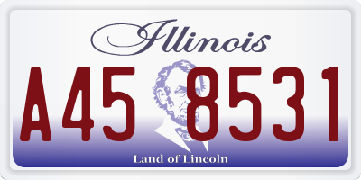 IL license plate A458531