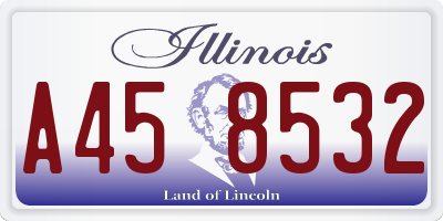 IL license plate A458532