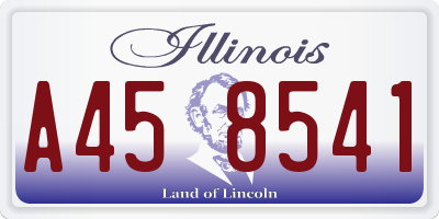 IL license plate A458541