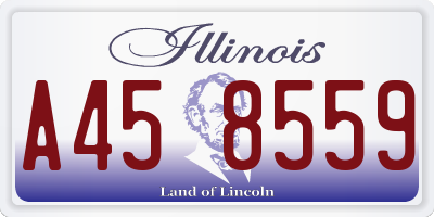 IL license plate A458559
