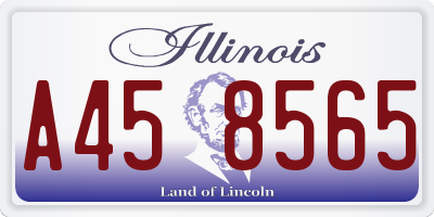 IL license plate A458565