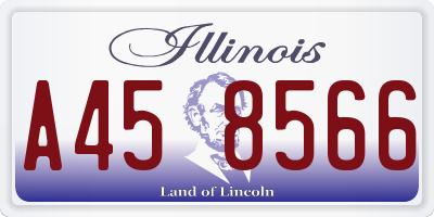 IL license plate A458566