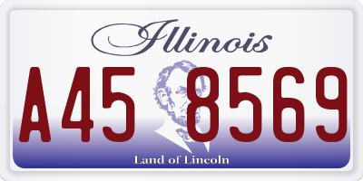 IL license plate A458569