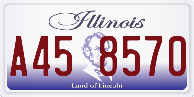 IL license plate A458570