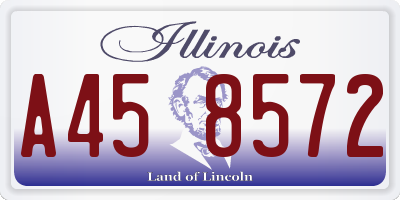 IL license plate A458572