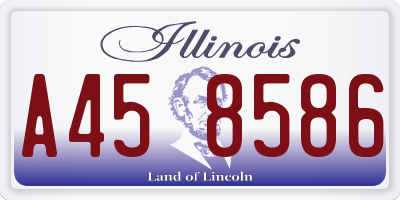 IL license plate A458586