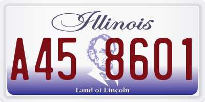 IL license plate A458601