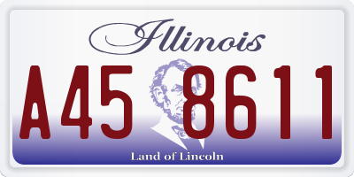 IL license plate A458611