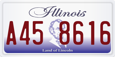 IL license plate A458616