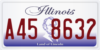IL license plate A458632