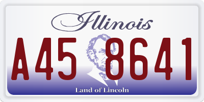 IL license plate A458641