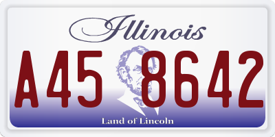 IL license plate A458642