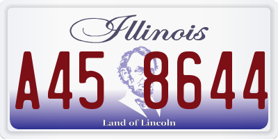 IL license plate A458644