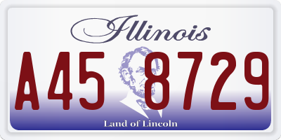 IL license plate A458729