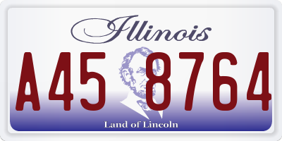 IL license plate A458764