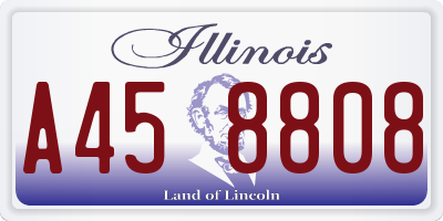 IL license plate A458808