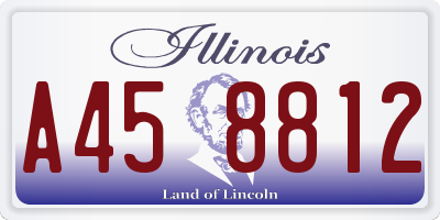 IL license plate A458812
