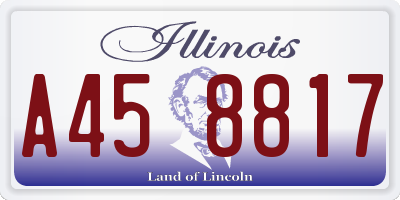 IL license plate A458817