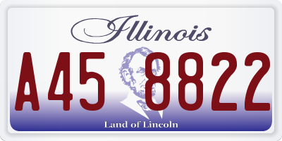 IL license plate A458822