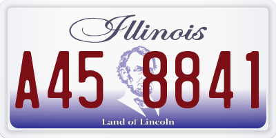 IL license plate A458841