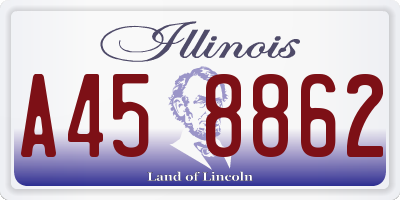 IL license plate A458862