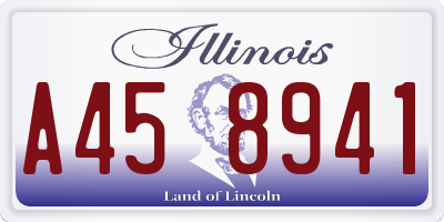 IL license plate A458941