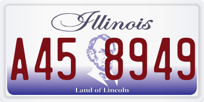 IL license plate A458949