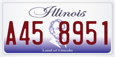 IL license plate A458951