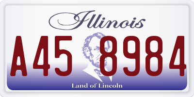 IL license plate A458984