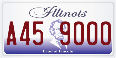 IL license plate A459000