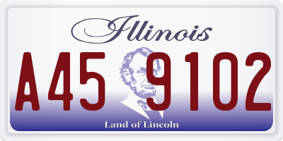 IL license plate A459102