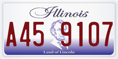 IL license plate A459107