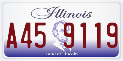 IL license plate A459119