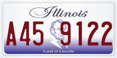 IL license plate A459122