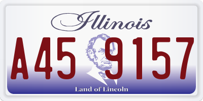 IL license plate A459157